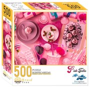 Brain Tree Puzzle Ružovo prestreté 500 dielikov