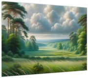 Obraz - Zelená krajina (70x50 cm)