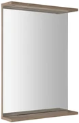 Aqualine Aqualine, KORIN STRIP zrkadlo s LED osvetlením 50x70x12cm, dub platin, KO995S