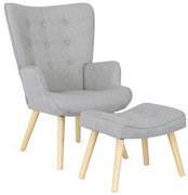 Kreslo AVEZANO sivé