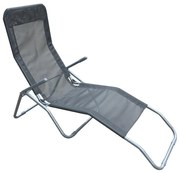 Záhradné ležadlo D-054 sivé