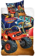 Obliečky do detskej postieľky Plamienok a štvorkolky – motív Aréna - 100% bavlna - 40x60 cm + 100x135 cm