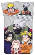 Bavlnené detské obliečky na jednolôžko 140x200 cm Naruto "Grey" – Jerry Fabrics