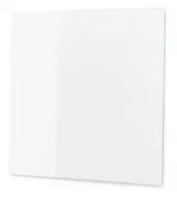 Sklenená magnetická tabuľa STELLA, 300x300 mm, biela