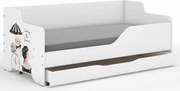Wooden Toys Detská posteľ LILU 160x80  DIEVČATKO NA VÝLETE – bočnice