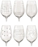Crystalex Poháre na víno VIOLA ELEMENTS 450 ml, 6 ks
