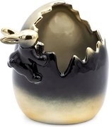 Veľkonočná dekorácia FIG 199 H čierna / zlatá (2 ks)