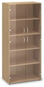 Vysoká skriňa ProOffice 80 x 45,8 x 178 cm, buk