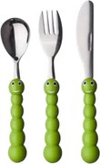 Sada detských príborov (3 ks) Veselá húsenica%