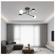 Prisadené stropné svietidlo HOLON 2xG9/8W/230V + 2xGX53/12W čierne