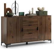 Komoda LANA 04 Elegantný orech -STOJACA KOMODA 2-DVEROVÁ SO ZÁSUVKAMI