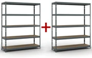 Policový regál 1+1 ZADARMO, 1966x1600x500 mm, nosnosť 350 kg