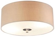 Rustikálne stropné svietidlo béžové 30 cm - Drum