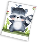 Detská mikroplyšová deka 110 x 140 cm - Malý mýval