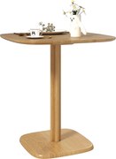 HOMCOM Jedálenský stôl pre 4 osoby v modernom štýle s drevenou doskou, 70 x 70 cm, prírodné drevo | Aosom