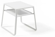 POP záhradný príručný stolík bianco