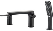 Kuchinox Dima, 3-otvorová vaňová batéria, čierna matná, LAV-BQD_713D