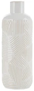 KERAMICKÁ VÁZA ROMINA 12X33 CM KREMOVÁ