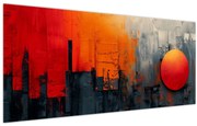 Obraz - Abstraktná maľba mesta (120x50 cm)