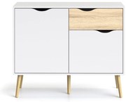 Biela komoda Tvilum Oslo, 99 x 82 cm