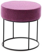 Taburet RELO, priemer 40 cm, ružový