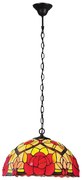 Brilagi - Tiffany vitrážový luster na reťazi GARLAN 2xE27/60W/230V