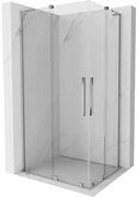 Mexen Velar L Duo, sprchový kút s posuvnými dverami 90 x 80 cm, 8mm číre sklo, chrómová, 871-090-080-02-03-01