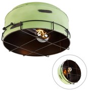 Priemyselné stropné svietidlo zelené 35 cm - Barril