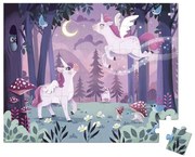 Janod Puzzle v kufríku 54ks Jednorožce