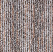 Metrážny koberec Lines 69 sivý / hnedý