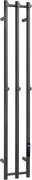 Bemeta Design Elektrický sušiak uterákov PILLAR 3, 1180 mm, tyč, 91W, nerez, čierna - 704153110