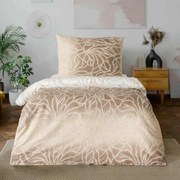 Obliečky bavlnené Fatima hnedá TiaHome - 2x Vankúš 90x70cm, 1x Paplón 200x220cm