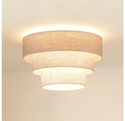 Brilagi - Stropné svietidlo ALASKA LUNETA 1xE27/15W/230V pr. 45 cm šedá/krémová