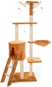 Škrabadlo pre mačky Hawaj 138 cm | červeno-hnedá
