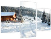 Obraz - Horská chata (90x60 cm)