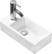 Mexen Inez umývadlo na dosku pravé 40 x 20 cm, biele - 21484000R