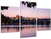 Obraz Pražského hradu a Vltavy (90x60 cm)