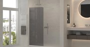 Erga Paris, sprchová zástena Walk-In 110x200 cm, 8mm šedé sklo, chrómový profil, ERG-V02-PARIS-110x200-GR-CR