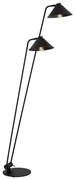 Argon 7075 - Stojacia lampa GABIAN 2xE27/15W/230V čierna