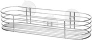 Erga Niagara, veľký košík na kúpeľňové doplnky na prísavky 30x8,3x6 cm, chrómová, ERG-04841