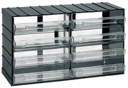 ARTPLAST Organizér 614T 382 x P 148 x H 230 mm s 8 priehľadnými zásuvkami