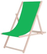 Záhradné lehátko zelené/buk
