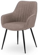 Moderná jedálenská stolička Alava hnedá štrukturovaná látka