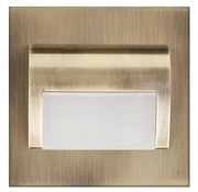 LED Schodiskové svietidlo DECORUS LED/1,2W/12V 3000K mosadz