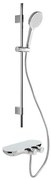 Sprchový systém SAT na stenu s termostatickou batériou biela / chróm SATSSTKPF1, 1 ks