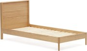 Jednolôžková posteľ z dubového dreva s roštom v prírodnej farbe 90x200 cm Lenon – Kave Home