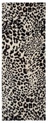 Čierno-béžová bavlnená plážová osuška 78x200 cm Leopard – Catherine Lansfield