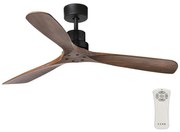 FARO 33516DC - Stropný ventilátor LANTAU čierna/hnedá pr. 132 cm + diaľkové ovládanie