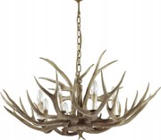 Luster Ideal Lux Chalet SP8 hnedý 8xE14 drevo/kov 910mm