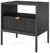 Nočný stolík Nova S54 čierny